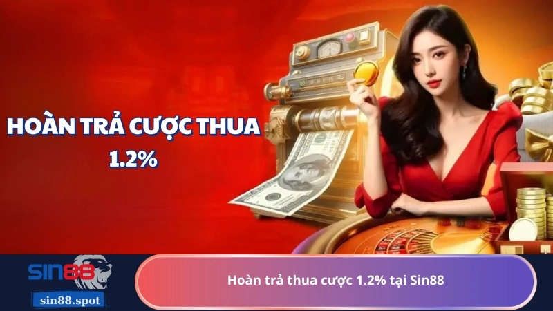Hoàn trả thua cược 1.2% tại Sin88