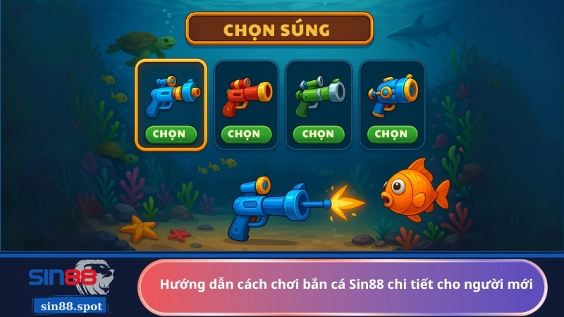 Hướng dẫn cách chơi bắn cá Sin88 chi tiết cho người mới