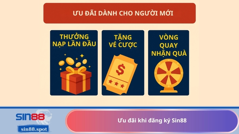 Ưu đãi khi đăng ký Sin88
