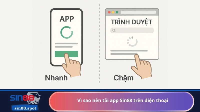 Vì sao nên tải app Sin88 trên điện thoại